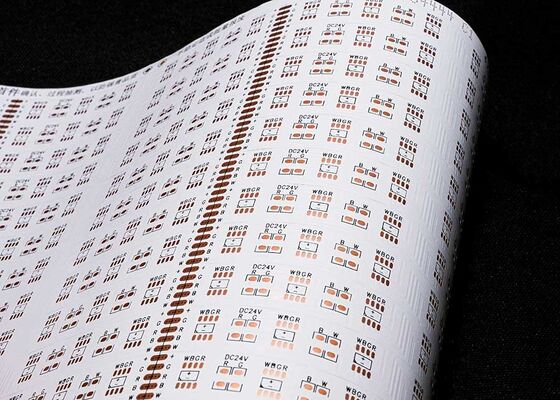 Купить 5050 30 светодиодов/шт. 24 В двусторонняя белая пленка FPCB гибкая светодиодная лента печатная плата online manufacture