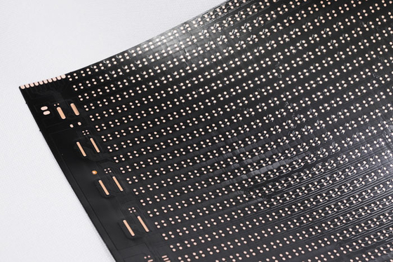 Специальное гибкое PCB сборка Двухсторонний черный текст LED гибкий дисплей экран FPC