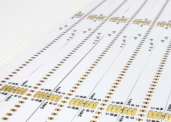 Двухслойная светодиодная пластина COB FPCB гибкая плата с белой доской и черным текстом