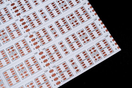 Светодиод 5050RGB для печатной платы светодиодной ленты Двухслойная плата FPC для светодиодной ленты и 240 мм x 500 мм FPCB и 5050 медная фольга RGB Двухрядная линия